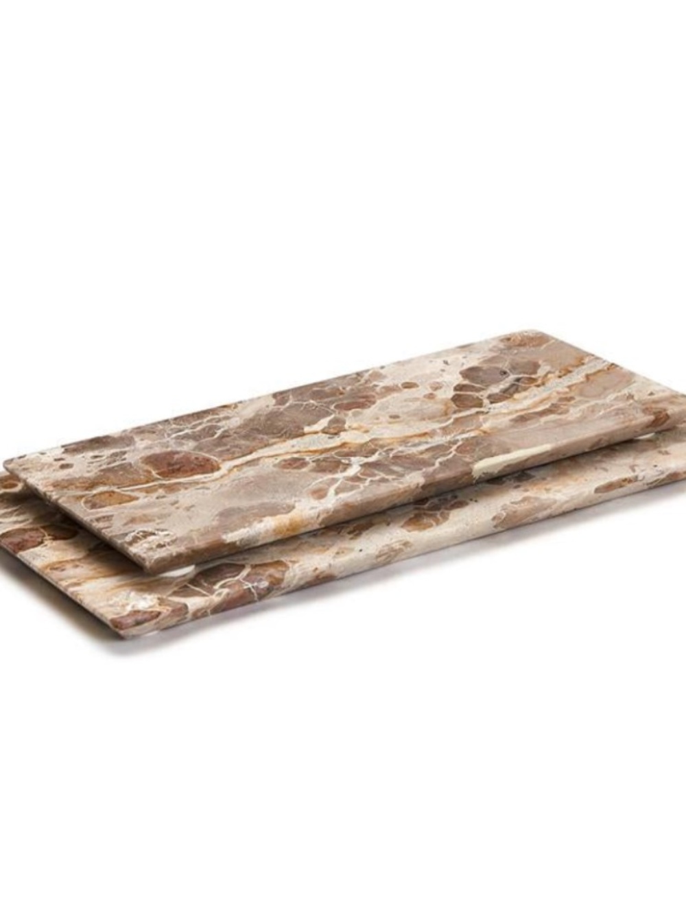 Brown S/2 Marble Trays